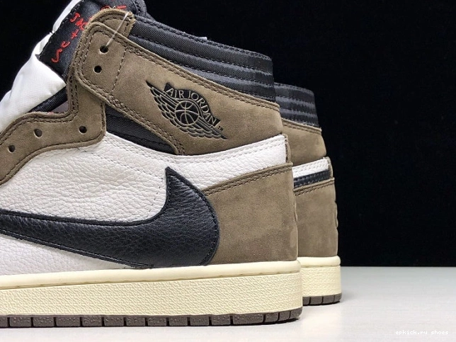 Rep High 100 'Mocha' x CD4487 OG - Retro Scott Air 1 Jordan Travis 0809